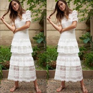 BHLDN ML Monique Lhuillier Villandry Dress Size 12